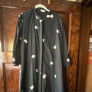 Zuri black and white print dress - size L